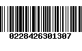 Código de Barras 0228426301307