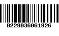 Código de Barras 0229036061926