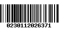 Código de Barras 0230112026371