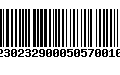 Código de Barras 02302329000505700109