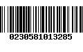 Código de Barras 0230581013285