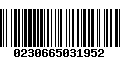 Código de Barras 0230665031952