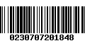 Código de Barras 0230707201848