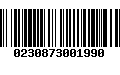 Código de Barras 0230873001990