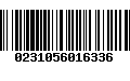 Código de Barras 0231056016336