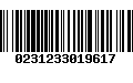 Código de Barras 0231233019617