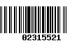 Código de Barras 02315521