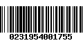 Código de Barras 0231954001755