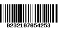 Código de Barras 0232107054253