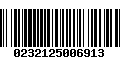 Código de Barras 0232125006913