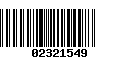 Código de Barras 02321549