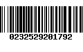 Código de Barras 0232529201792