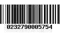 Código de Barras 0232790005754