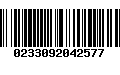 Código de Barras 0233092042577