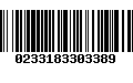 Código de Barras 0233183303389