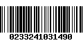 Código de Barras 0233241031490