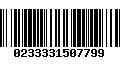 Código de Barras 0233331507799