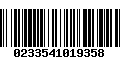 Código de Barras 0233541019358