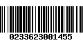 Código de Barras 0233623001455