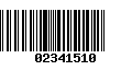 Código de Barras 02341510