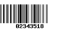 Código de Barras 02343518