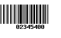 Código de Barras 02345400