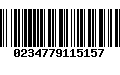 Código de Barras 0234779115157
