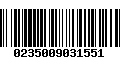 Código de Barras 0235009031551