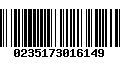 Código de Barras 0235173016149