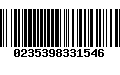 Código de Barras 0235398331546