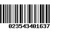 Código de Barras 023543401637
