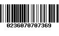Código de Barras 0236070707369
