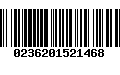 Código de Barras 0236201521468