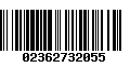 Código de Barras 02362732055