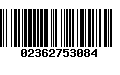 Código de Barras 02362753084