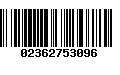 Código de Barras 02362753096