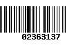 Código de Barras 02363137