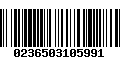 Código de Barras 0236503105991