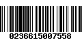 Código de Barras 0236615007558