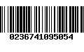 Código de Barras 0236741095054