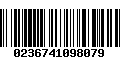 Código de Barras 0236741098079