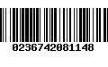 Código de Barras 0236742081148