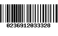 Código de Barras 0236912033328