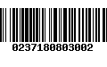 Código de Barras 0237180803002