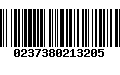 Código de Barras 0237380213205