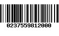 Código de Barras 0237559812000