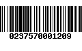 Código de Barras 0237570001209