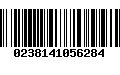 Código de Barras 0238141056284