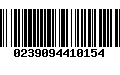 Código de Barras 0239094410154