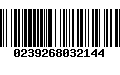 Código de Barras 0239268032144